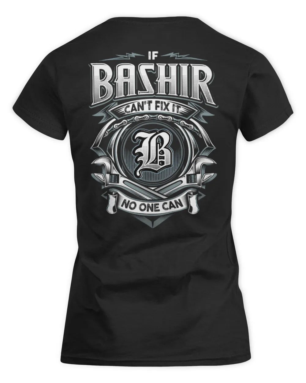 BASHIR AP81-K4-626 - Personalized Ahmed Quote Apparel “If Ahmed Can't Fix It, No One Can” - Women's Standard T-Shirt - Black