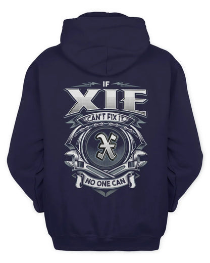 XIE AP81-K4-626 - Personalized Ahmed Quote Apparel “If Ahmed Can't Fix It, No One Can” - Unisex Hoodie - Navy