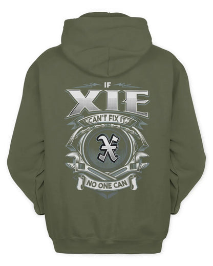 XIE AP81-K4-626 - Personalized Ahmed Quote Apparel “If Ahmed Can't Fix It, No One Can” - Unisex Hoodie - Military Green