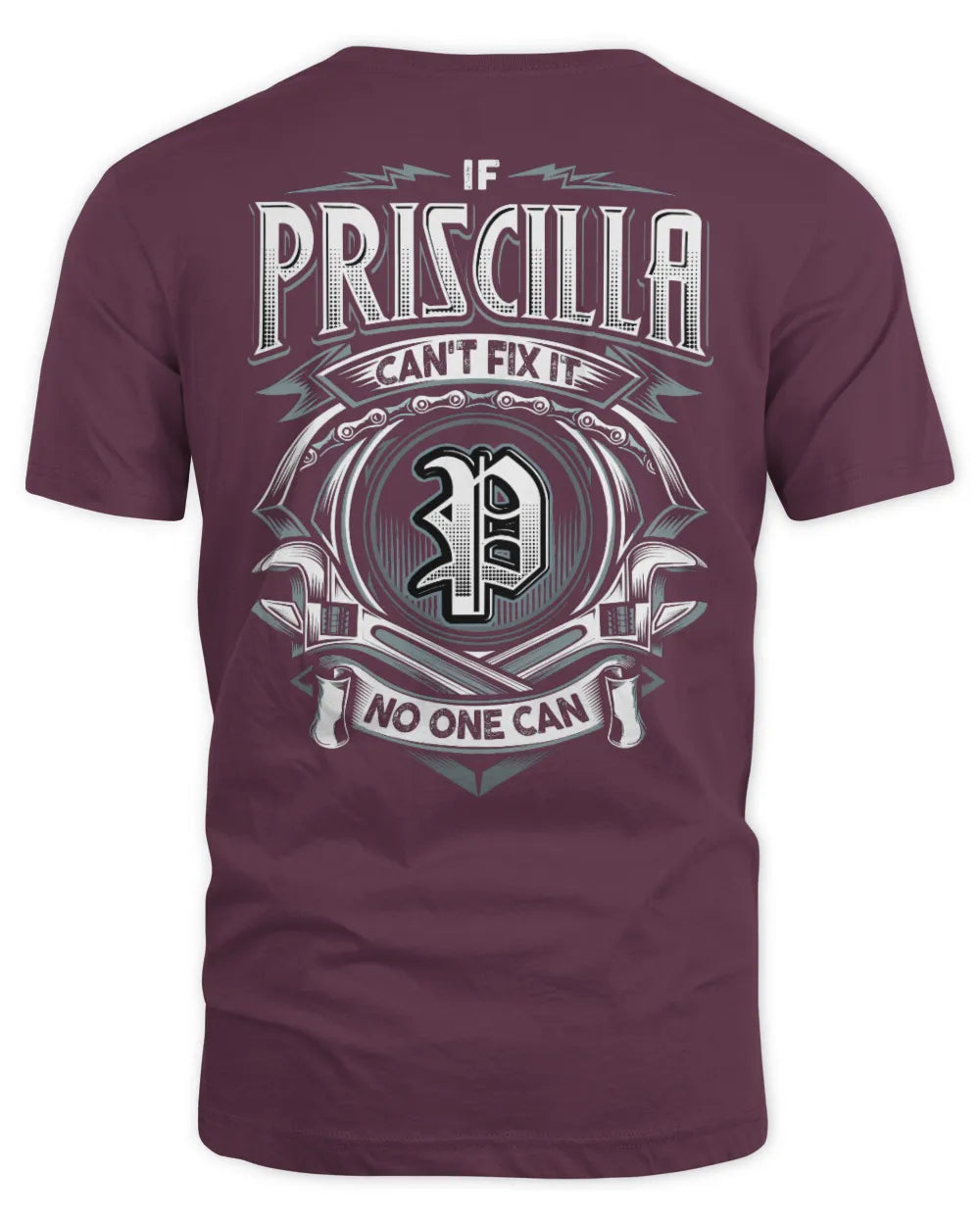 PRISCILLA AP81-K4-626 - Personalized Ahmed Quote Apparel “If Ahmed Can't Fix It, No One Can” - Unisex Standard T-Shirt - Maroon