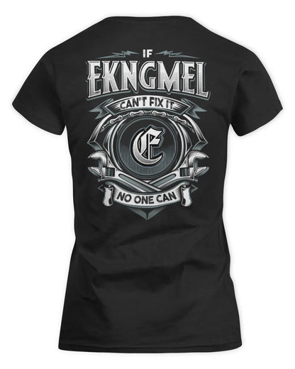 EKNGMEL AP81-K4-626 - Personalized Ahmed Quote Apparel “If Ahmed Can't Fix It, No One Can” - Women's Standard T-Shirt - Black
