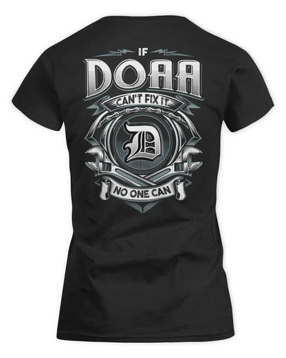 DOAA AP81-K4-626 - Personalized Ahmed Quote Apparel “If Ahmed Can't Fix It, No One Can” - Women's Standard T-Shirt - Black