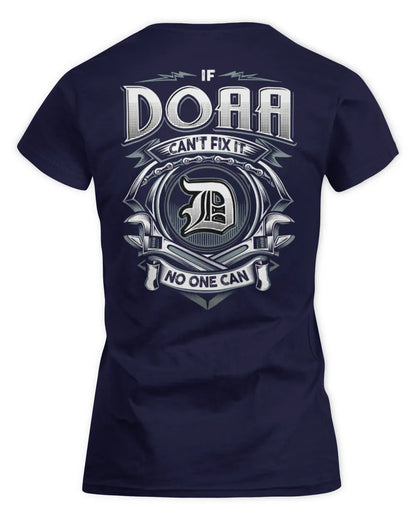 DOAA AP81-K4-626 - Personalized Ahmed Quote Apparel “If Ahmed Can't Fix It, No One Can” - Women's Standard T-Shirt - Navy