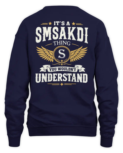 SMSAKDI KT06-M008 It’s a [NAME] Thing – You Wouldn’t Understand | Personalized Vintage T-Shirt - Unisex Sweatshirt - Navy