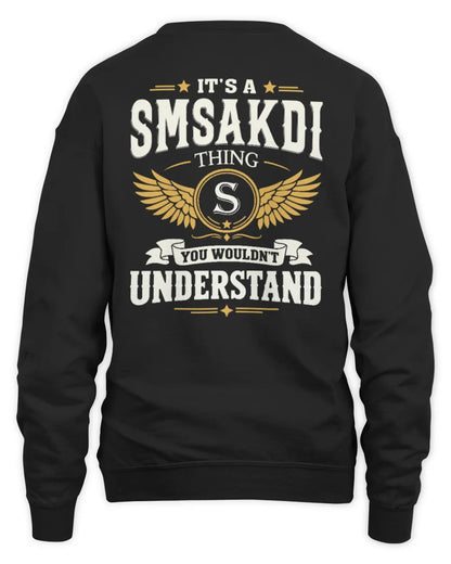 SMSAKDI KT06-M008 It’s a [NAME] Thing – You Wouldn’t Understand | Personalized Vintage T-Shirt - Unisex Sweatshirt - Black