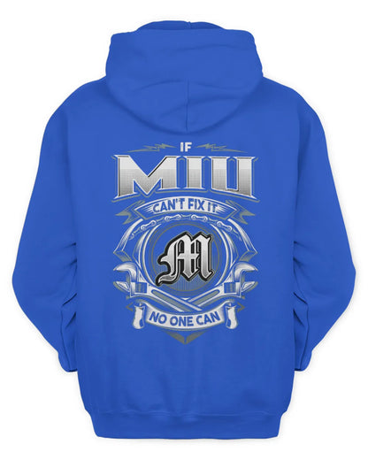 MIU AP81-K4-626 - Personalized Ahmed Quote Apparel “If Ahmed Can't Fix It, No One Can” - Unisex Hoodie - Royal