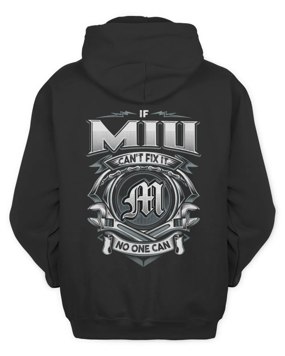 MIU AP81-K4-626 - Personalized Ahmed Quote Apparel “If Ahmed Can't Fix It, No One Can” - Unisex Hoodie - Black