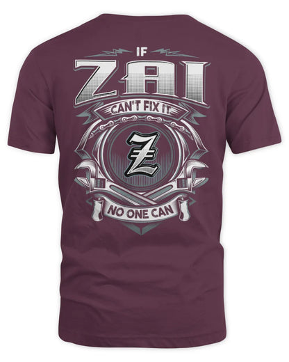 ZAI AP81-K4-626 - Personalized Ahmed Quote Apparel “If Ahmed Can't Fix It, No One Can” - Unisex Standard T-Shirt - Maroon
