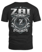 ZAI AP81-K4-626 - Personalized Ahmed Quote Apparel “If Ahmed Can't Fix It, No One Can” - Unisex Standard T-Shirt - Black