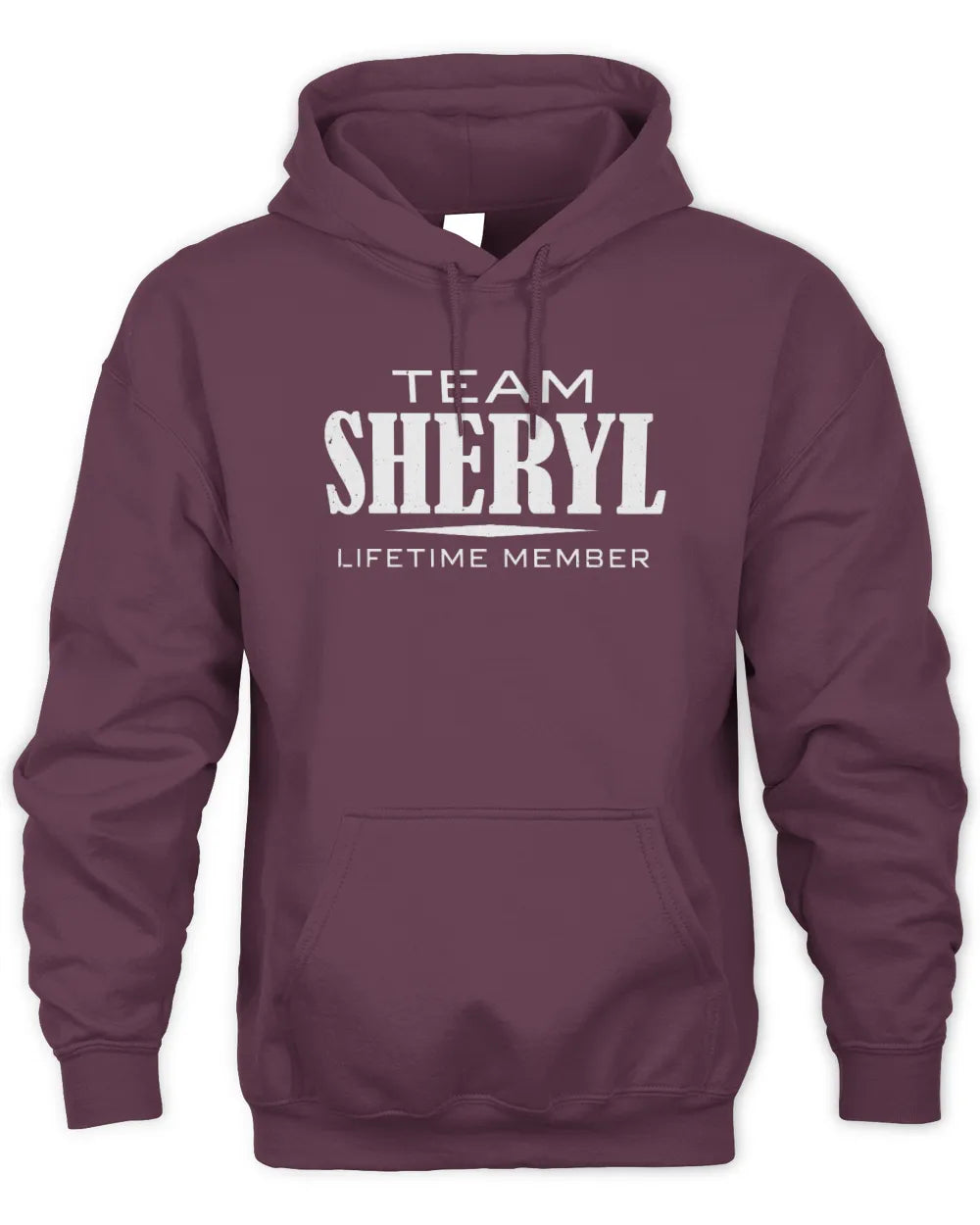 SHERYL BL62-K4-128 - Personalized “Team NAME Lifetime Member” - Unisex Hoodie - Maroon