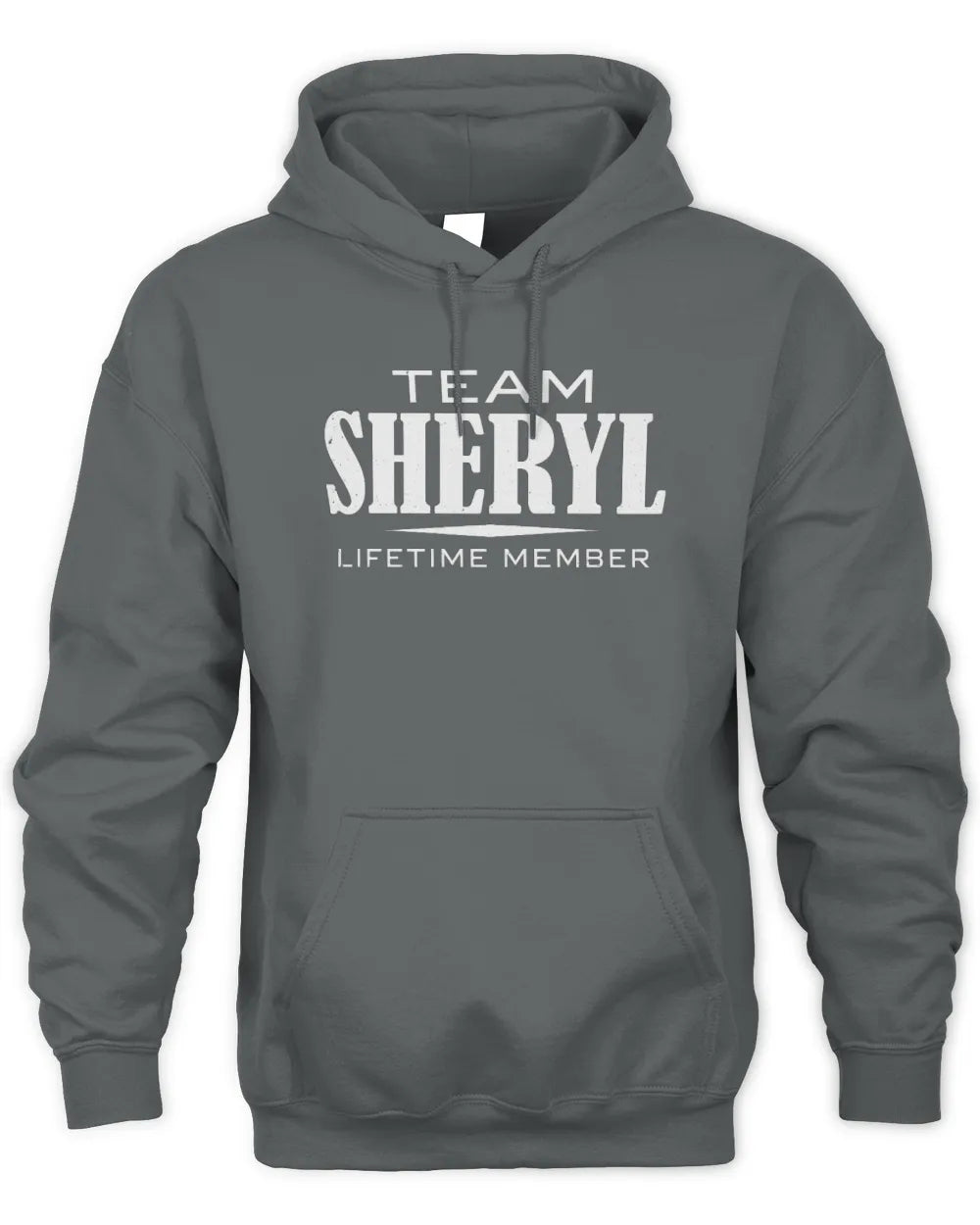 SHERYL BL62-K4-128 - Personalized “Team NAME Lifetime Member” - Unisex Hoodie - Charcoal
