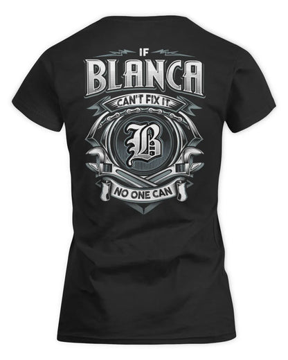 BLANCA AP81-K4-626 - Personalized Ahmed Quote Apparel “If Ahmed Can't Fix It, No One Can” - Women's Standard T-Shirt - Black