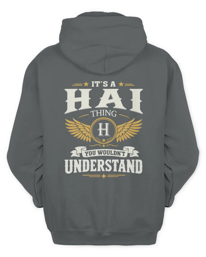 HAI KT06-M008 It’s a [NAME] Thing – You Wouldn’t Understand | Personalized Vintage T-Shirt - Unisex Hoodie - Charcoal