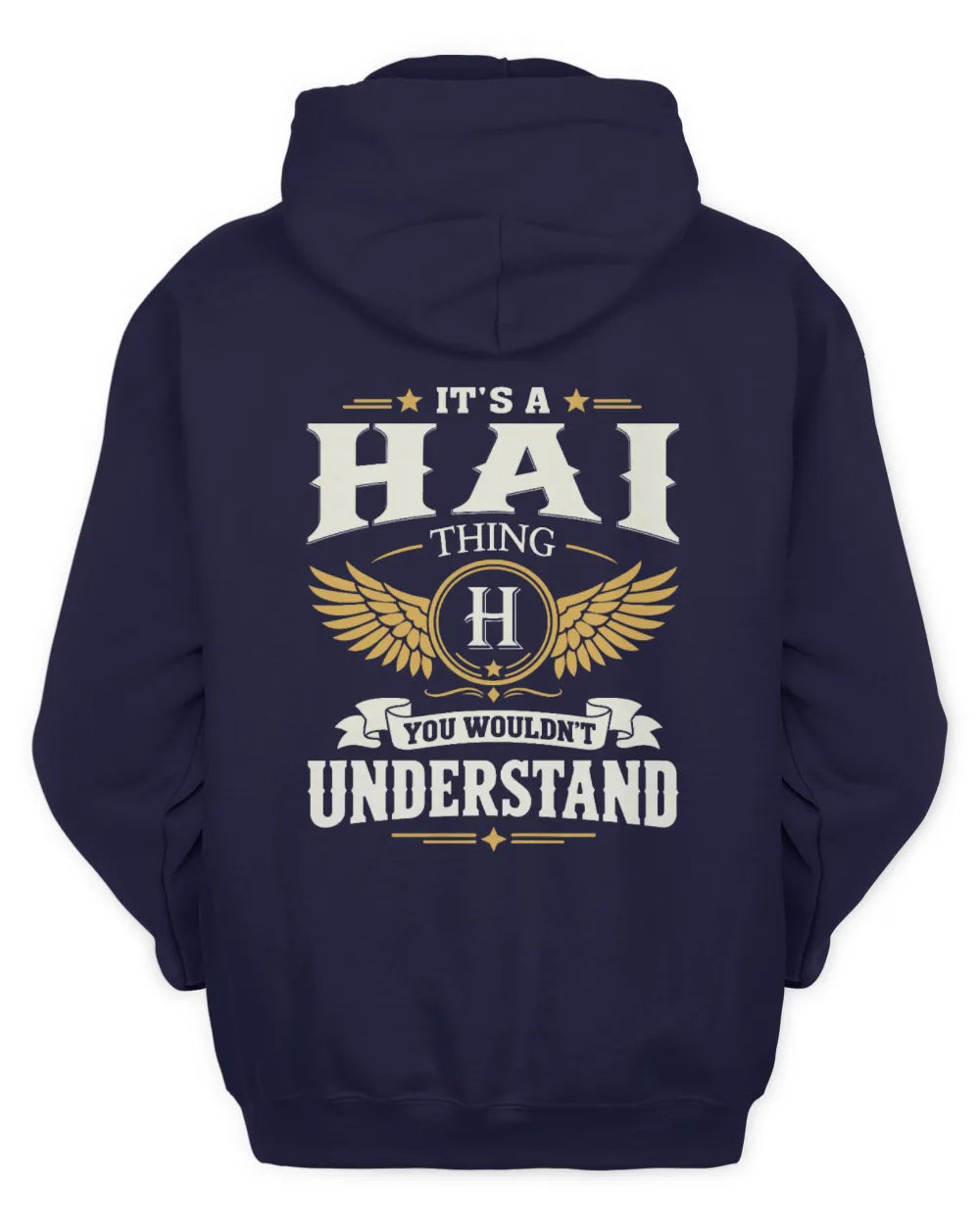 HAI KT06-M008 It’s a [NAME] Thing – You Wouldn’t Understand | Personalized Vintage T-Shirt - Unisex Hoodie - Navy