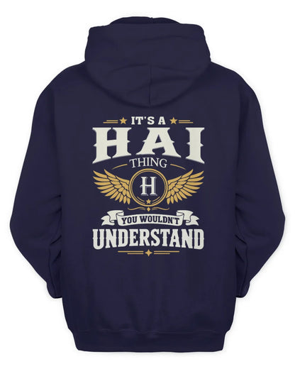 HAI KT06-M008 It’s a [NAME] Thing – You Wouldn’t Understand | Personalized Vintage T-Shirt - Unisex Hoodie - Navy