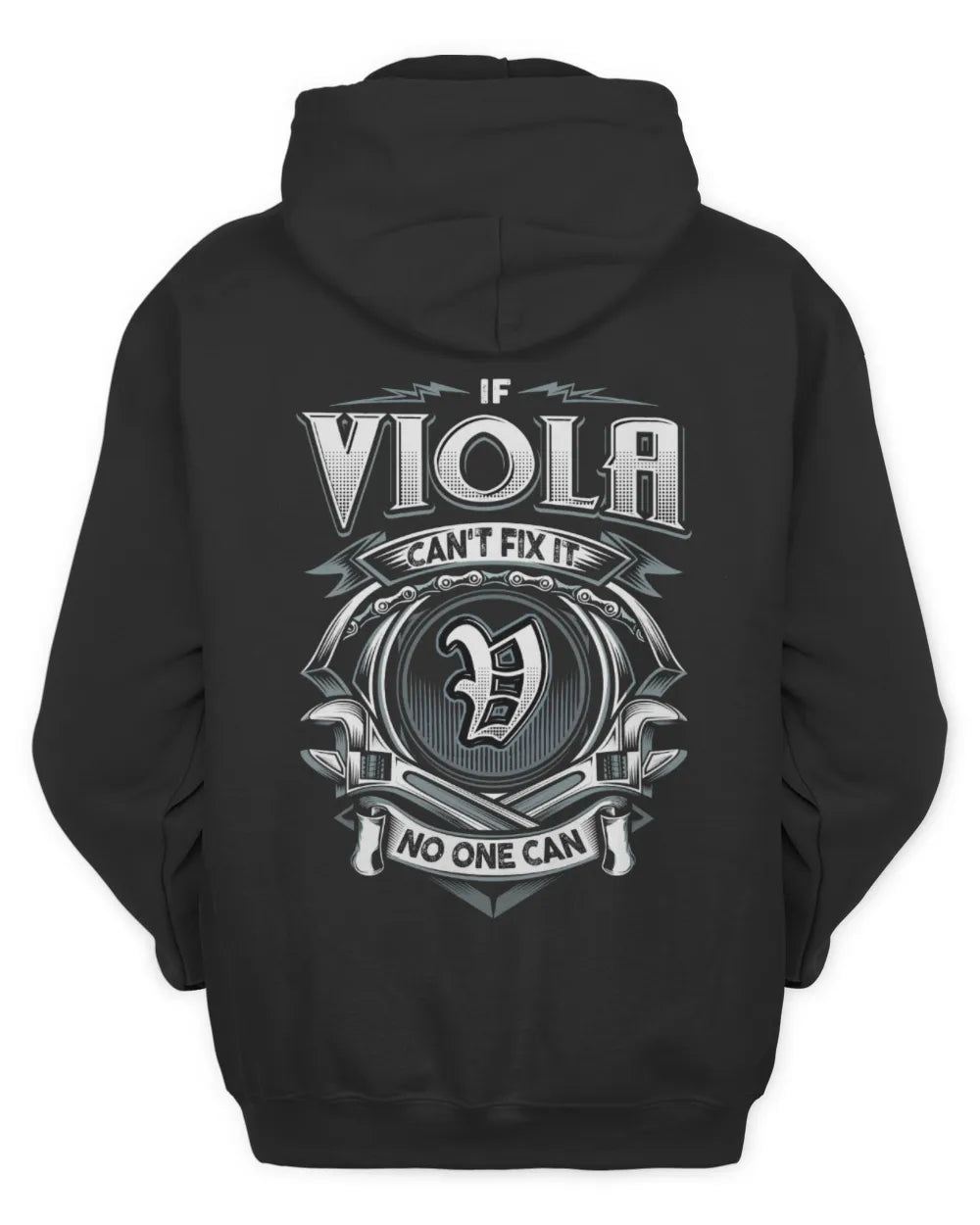VIOLA AP81-K4-626 - Personalized Ahmed Quote Apparel “If Ahmed Can't Fix It, No One Can” - Unisex Hoodie - Black