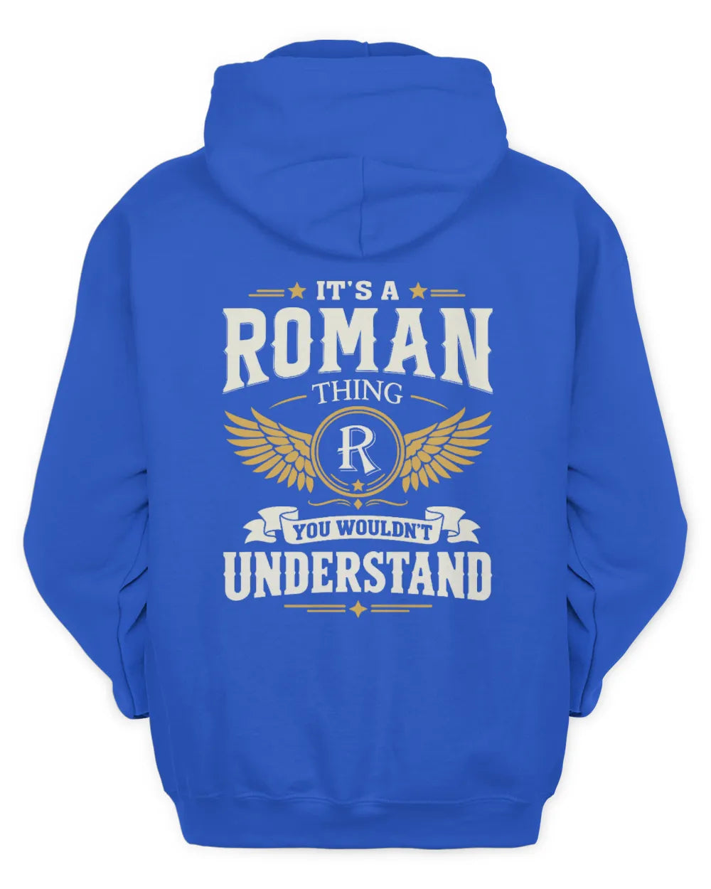 ROMAN KT06-M008 It’s a [NAME] Thing – You Wouldn’t Understand | Personalized Vintage T-Shirt - Unisex Hoodie - Royal