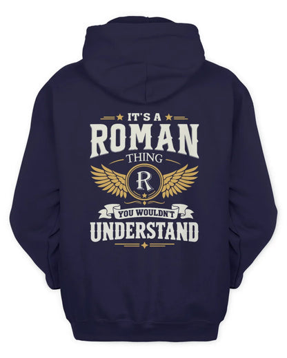 ROMAN KT06-M008 It’s a [NAME] Thing – You Wouldn’t Understand | Personalized Vintage T-Shirt - Unisex Hoodie - Navy