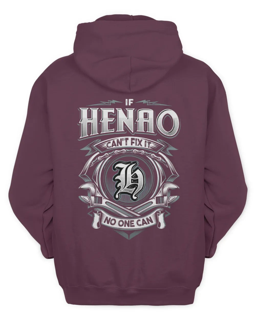 HENAO AP81-K4-626 - Personalized Ahmed Quote Apparel “If Ahmed Can't Fix It, No One Can” - Unisex Hoodie - Maroon
