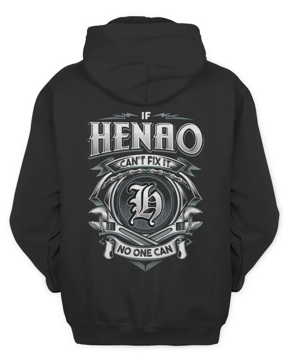 HENAO AP81-K4-626 - Personalized Ahmed Quote Apparel “If Ahmed Can't Fix It, No One Can” - Unisex Hoodie - Black