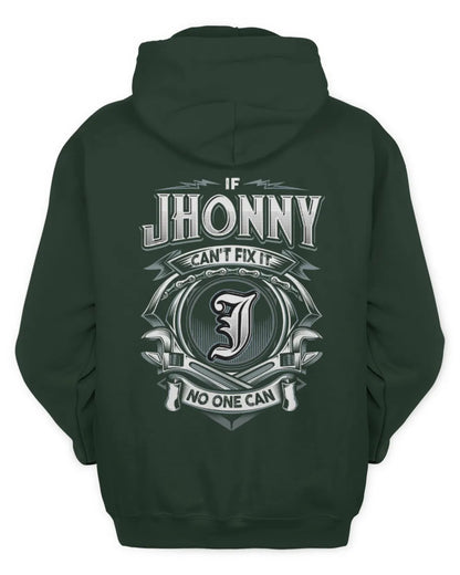 JHONNY AP81-K4-626 - Personalized Ahmed Quote Apparel “If Ahmed Can't Fix It, No One Can” - Unisex Hoodie - Forest Green