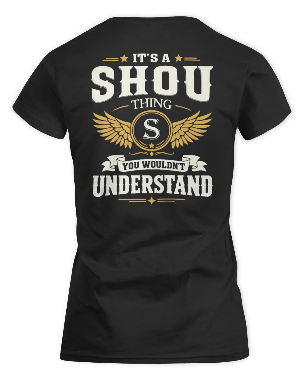 SHOU KT06-M008 It’s a [NAME] Thing – You Wouldn’t Understand | Personalized Vintage T-Shirt - Women's Standard T-Shirt - Black