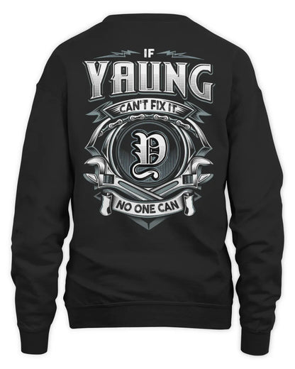 YAUNG AP81-K4-626 - Personalized Ahmed Quote Apparel “If Ahmed Can't Fix It, No One Can” - Unisex Sweatshirt - Black