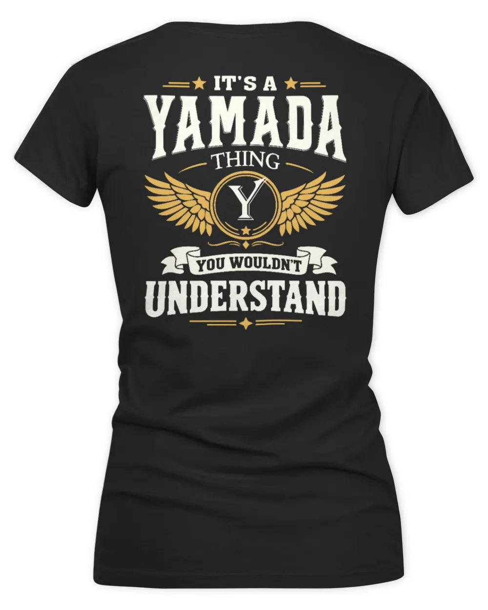YAMADA KT06-M008 It’s a [NAME] Thing – You Wouldn’t Understand | Personalized Vintage T-Shirt - Women's V-Neck T-Shirt - Black