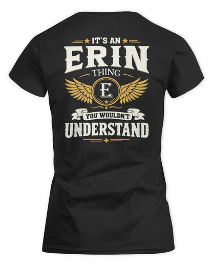 ERIN KT06-M008 It’s a [NAME] Thing – You Wouldn’t Understand | Personalized Vintage T-Shirt - Women's Standard T-Shirt - Black
