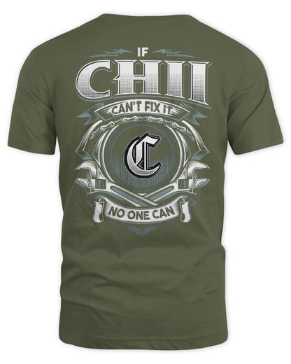 CHII AP81-K4-626 - Personalized Ahmed Quote Apparel “If Ahmed Can't Fix It, No One Can” - Unisex Standard T-Shirt - Military Green