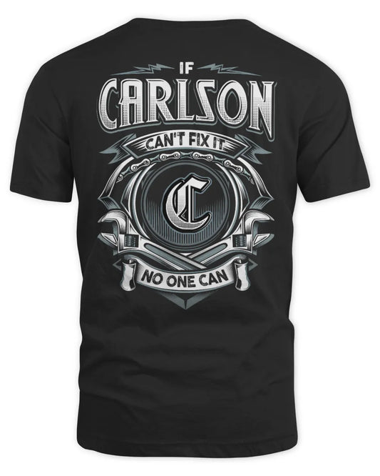 CARLSON AP81-K4-626 - Personalized Ahmed Quote Apparel “If Ahmed Can't Fix It, No One Can” - Unisex Standard T-Shirt - Black