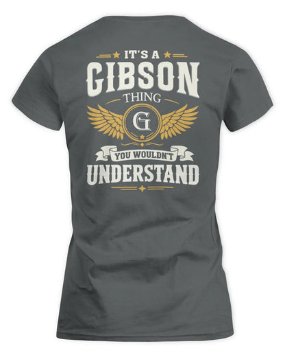 GIBSON KT06-M008 It’s a [NAME] Thing – You Wouldn’t Understand | Personalized Vintage T-Shirt - Women's Standard T-Shirt - Charcoal