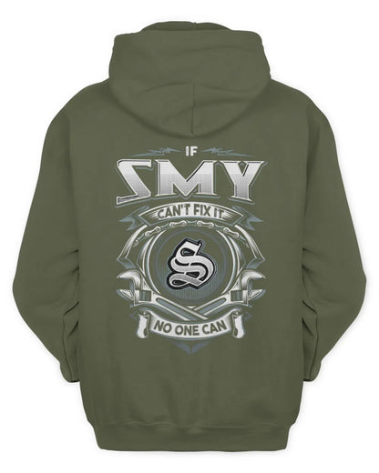 SMY AP81-K4-626 - Personalized Ahmed Quote Apparel “If Ahmed Can't Fix It, No One Can” - Unisex Hoodie - Military Green
