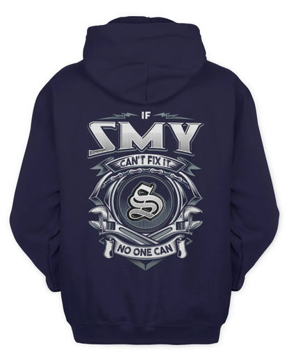 SMY AP81-K4-626 - Personalized Ahmed Quote Apparel “If Ahmed Can't Fix It, No One Can” - Unisex Hoodie - Navy