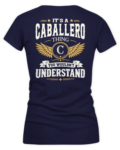 CABALLERO KT06-M008 It’s a [NAME] Thing – You Wouldn’t Understand | Personalized Vintage T-Shirt - Women's V-Neck T-Shirt - Navy