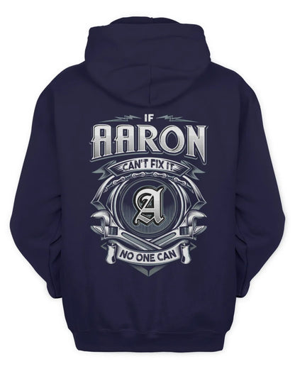 AARON AP81-K4-626 - Personalized Ahmed Quote Apparel “If Ahmed Can't Fix It, No One Can” - Unisex Hoodie - Navy