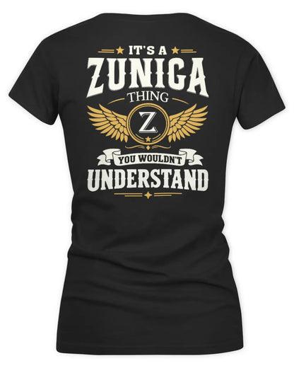 ZUNIGA KT06-M008 It’s a [NAME] Thing – You Wouldn’t Understand | Personalized Vintage T-Shirt - Women's V-Neck T-Shirt - Black