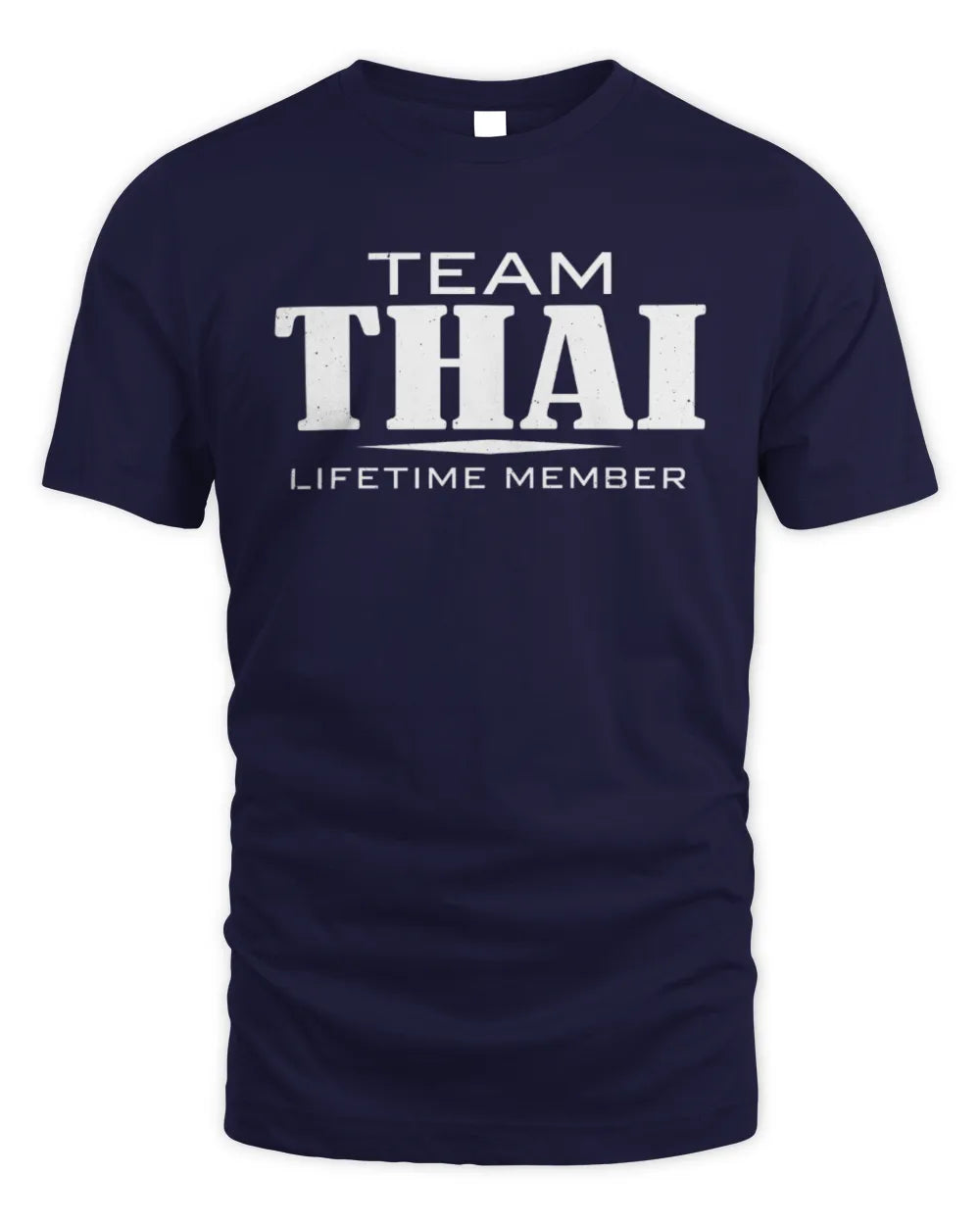 THAI BL62-K4-128 - Personalized “Team NAME Lifetime Member” - Unisex Standard T-Shirt - Navy