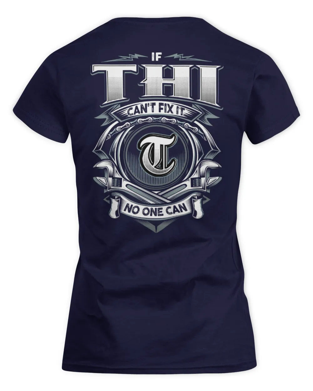 THI AP81-K4-626 - Personalized Ahmed Quote Apparel “If Ahmed Can't Fix It, No One Can” - Women's Standard T-Shirt - Navy