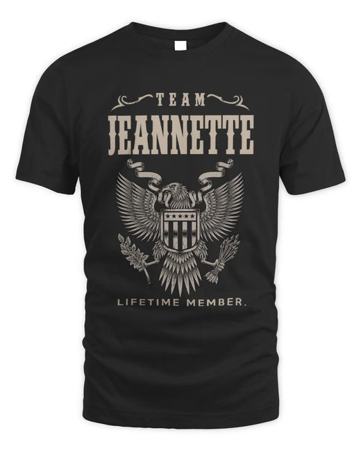 JEANNETTE TP06-K82 – Personalized Classic Style Apparel “Team NAME Lifetime Member”