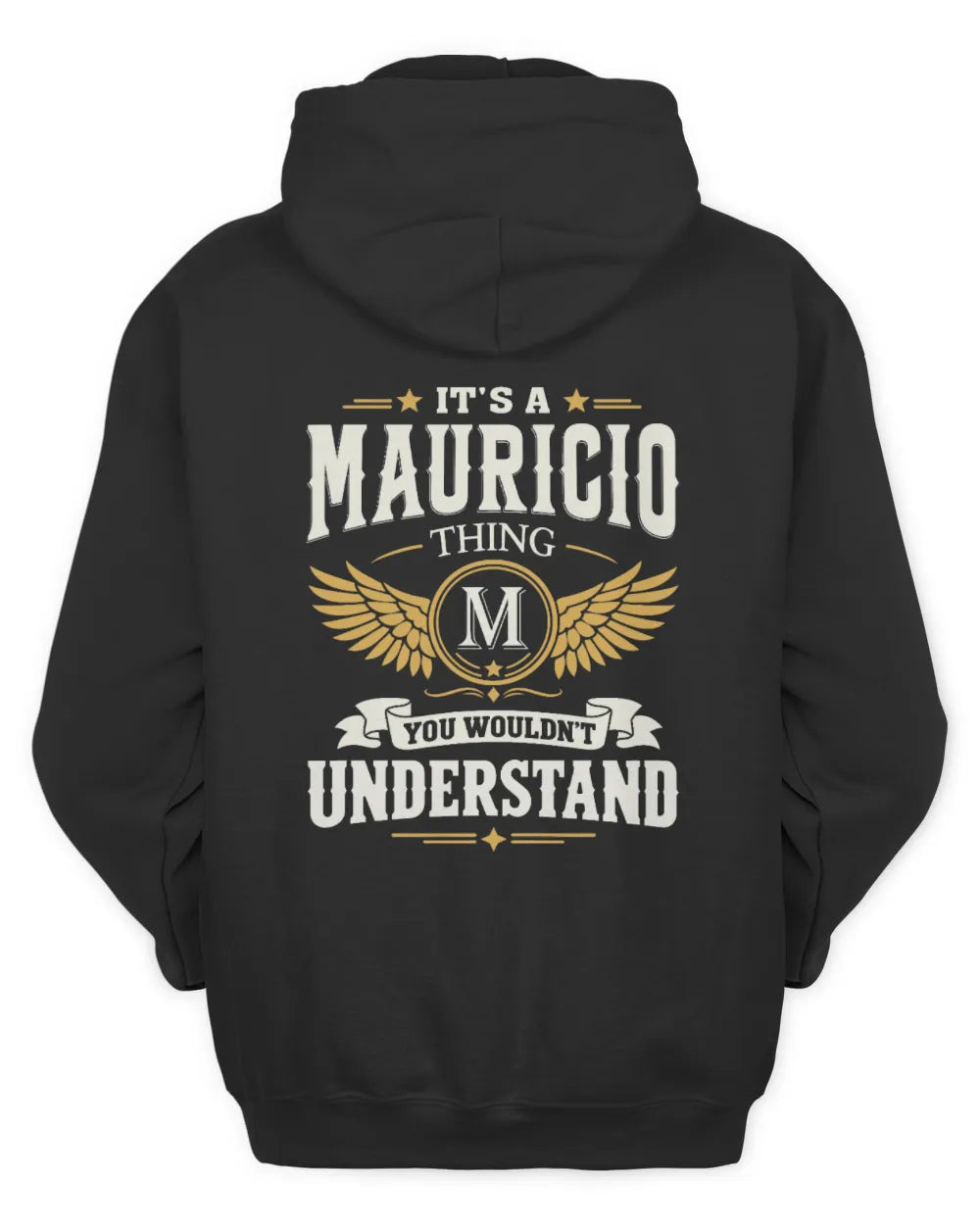 MAURICIO KT06-M008 It’s a [NAME] Thing – You Wouldn’t Understand | Personalized Vintage T-Shirt - Unisex Hoodie - Black