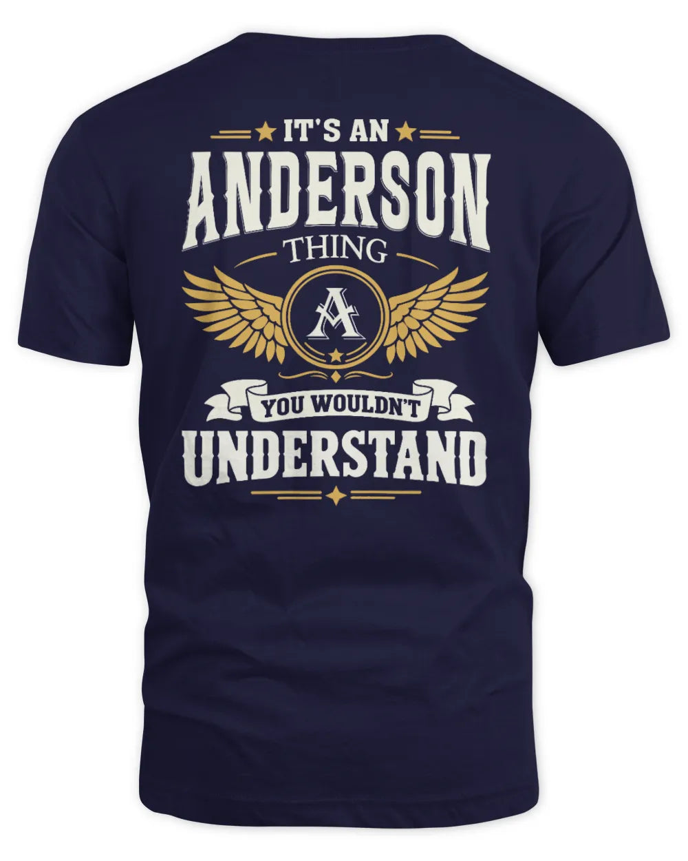 ANDERSON KT06-M008 It’s a [NAME] Thing – You Wouldn’t Understand | Personalized Vintage T-Shirt - Unisex Standard T-Shirt - Navy