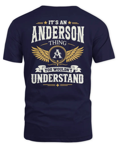 ANDERSON KT06-M008 It’s a [NAME] Thing – You Wouldn’t Understand | Personalized Vintage T-Shirt - Unisex Standard T-Shirt - Navy