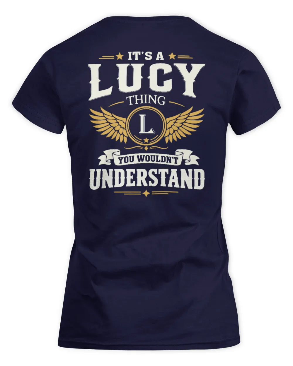 LUCY KT06-M008 It’s a [NAME] Thing – You Wouldn’t Understand | Personalized Vintage T-Shirt - Women's Standard T-Shirt - Navy