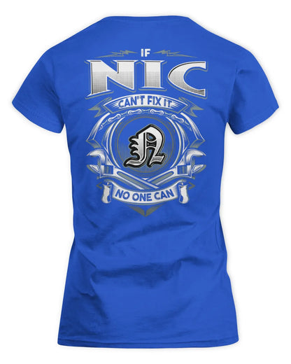NIC AP81-K4-626 - Personalized Ahmed Quote Apparel “If Ahmed Can't Fix It, No One Can” - Women's Standard T-Shirt - Royal