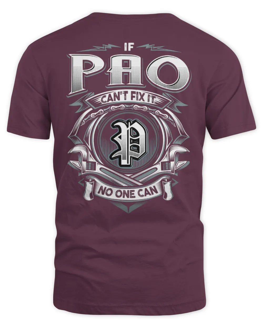 PAO AP81-K4-626 - Personalized Ahmed Quote Apparel “If Ahmed Can't Fix It, No One Can” - Unisex Standard T-Shirt - Maroon
