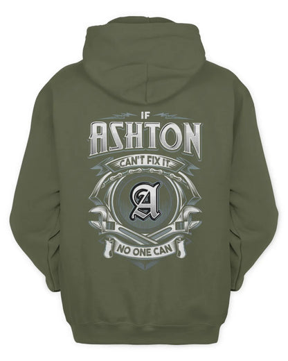 ASHTON AP81-K4-626 - Personalized Ahmed Quote Apparel “If Ahmed Can't Fix It, No One Can” - Unisex Hoodie - Military Green