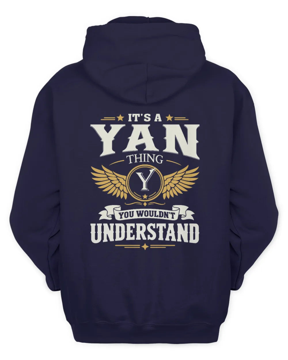 YAN KT06-M008 It’s a [NAME] Thing – You Wouldn’t Understand | Personalized Vintage T-Shirt - Unisex Hoodie - Navy