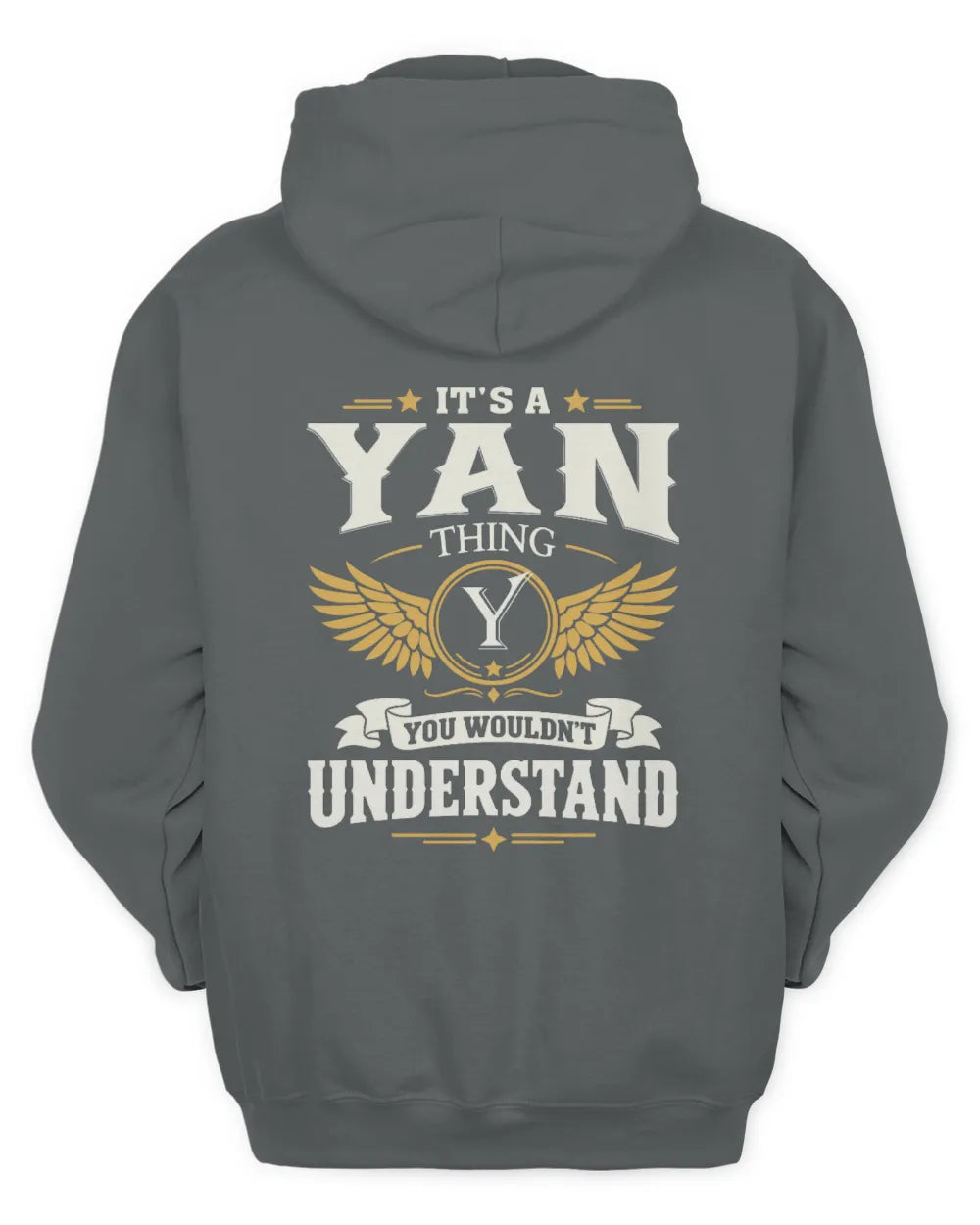YAN KT06-M008 It’s a [NAME] Thing – You Wouldn’t Understand | Personalized Vintage T-Shirt - Unisex Hoodie - Charcoal