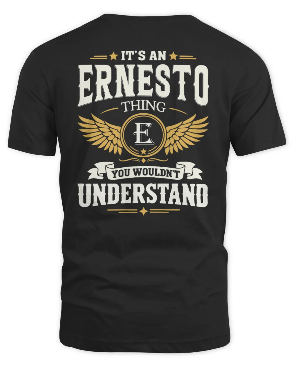 ERNESTO KT06-M008 It’s a [NAME] Thing – You Wouldn’t Understand | Personalized Vintage T-Shirt - Unisex Standard T-Shirt - Black